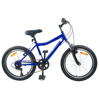 vidaXL Detské Kolo 20 Palcov 6-Speed pre vek 6-11 rokov Tmavomodrá