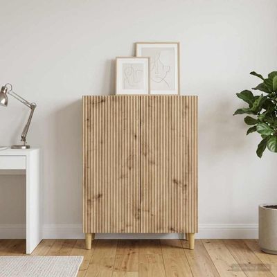 vidaXL Servírovacia skriňa Dub artisan 66 x 34,5 x 90 cm