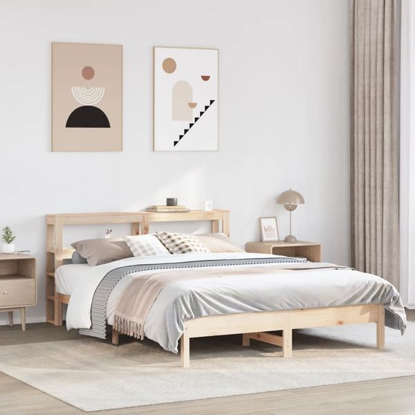 vidaXL Posteľ bez matraca 140x200 cm masívna borovica