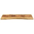 vidaXL Stolová doska so zakrivením 90x50x2,5 cm surový mangový masív