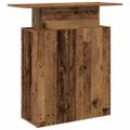 vidaXL Recepčný stôl staré drevo 100x40x104 cm kompozitné drevo