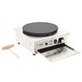 vidaXL Elektrický palacinkovač s vyťahovacím podnosom 40 cm 3000 W