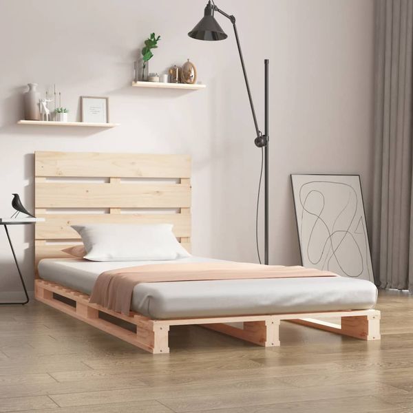 vidaXL Posteľ bez matraca 100x200 cm masívna borovica