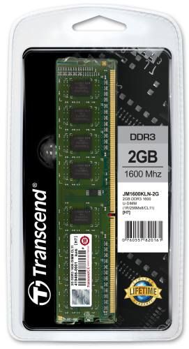 Transcend pamäť 2GB DDR3-1600 U-DIMM (JetRam) 1Rx8 CL11
