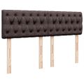 vidaXL Boxspring posteľ s matracom tmavohnedá 160x200 cm látka