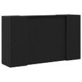 vidaXL Recepčný pult, čierny dub, 180x50x103,5 cm, imitácia dreva