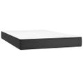 vidaXL Boxspring posteľ s matracom a LED čierna 120x200 cm umelá koža
