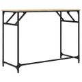 vidaXL Stôl dub sonoma 100x45x76 cm kompozitné drevo a práškovaná oceľ