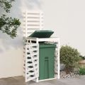 vidaXL Úložný box na odpadkový kôš, biely 84x90x128,5 cm, borovica