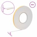 vidaXL Samolepiaca penová páska 10 ks Biela 10mm x 10m CR Pena