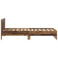 vidaXL Rám postele Staré drevo 75 x 190 cm Kompozitné drevo