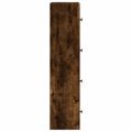 vidaXL Knižnica dymový dub 40x24x102 cm kompozitné drevo