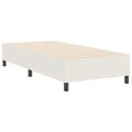 vidaXL Platformový rám postele Krémová 90 x 200 cm Kordúrová tkanina