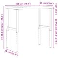 vidaXL Pracovný stôl 100x(55-60)x(73-99,5) cm masívny buk