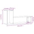 vidaXL TV skrinky 2 ks dymový dub 100x30x50 cm kompozitné drevo
