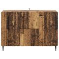 vidaXL Servírovacia skriňa so zásuvkou Staré drevo 89 x 34,5 x 62 cm
