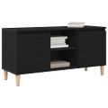 vidaXL TV skrinka 102 x 35 x 50 cm Čierny dub Kompozitné drevo