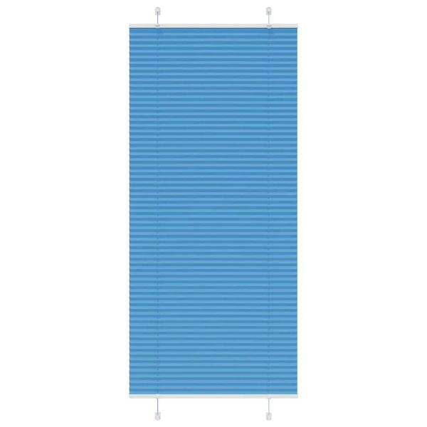 vidaXL Plisovaná roleta modrá 85x200 cm Šírka látky 84,4 cm Polyester