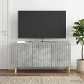vidaXL TV skrinka Betónovo sivá 99 x 34,5 x 50 cm Kompozitné drevo