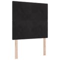 vidaXL Posteľ boxspring s matracom Čierna 90 x 190 cm Zamat