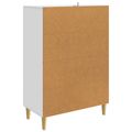 vidaXL Servírovacia skriňa Biela 66 x 34,5 x 95 cm Kompozitné drevo