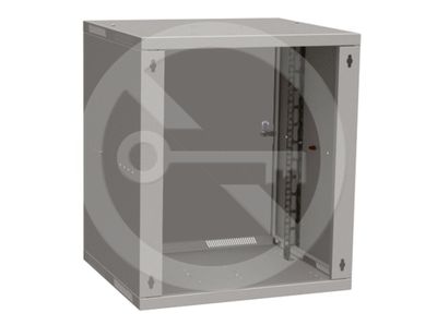Rozvádzač nástenný skladaný SENSA LITE 12U 450mm, dvere plech, RAL 7035, SENSA-L-12U-545-21-G