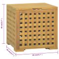 vidaXL Box na laná 40x40x40 cm masívne teakové drevo