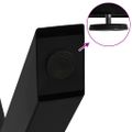 vidaXL Nohy k jedálenskému stolu v tvare X, 2 ks, čierne, 90 x (72-73) cm, oceľové