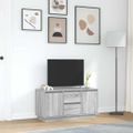 vidaXL TV skrinka s LED svetlami sivá sonoma 100x41x50 cm