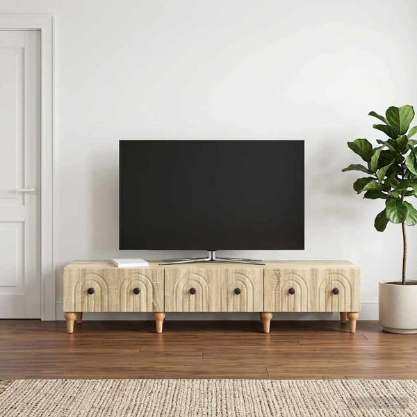vidaXL TV skrinka Dub sonoma 147 x 34,5 x 30 cm Kompozitné drevo