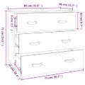 vidaXL Komoda voskovohnedá 80x40x75 cm borovicový masív