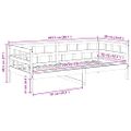 vidaXL Denná posteľ sivá masívna borovica 80x200 cm