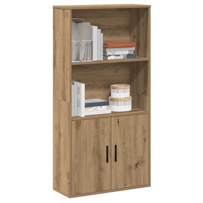 vidaXL Knižnica dub artisan 60x24x120 cm kompozitné drevo