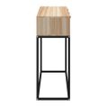 vidaXL Konzolový stolík 105x30x75 cm spracované drevo a železo