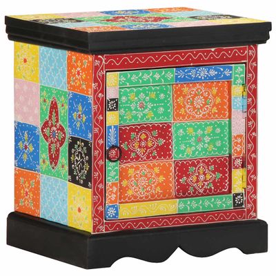 vidaXL Nočná skrinka Viacfarebná 40x35x45 cm Masívne drevo Mango