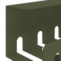 vidaXL Úložný box na káble pod stôl 2 ks Olivovo zelená