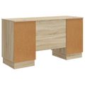 vidaXL Stôl Dub sonoma 142,5 x 50 x 75 cm Kompozitné drevo