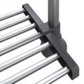 vidaXL Kuchynská polica 50x25x(50-70) cm hliník