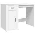 vidaXL Stôl biely 100x49x75 cm spracované drevo