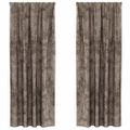 vidaXL Sametové závesy 2 ks Kapučínová 245 x 140 cm Zamat
