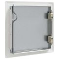 vidaXL Access Panel 2 ks Biela 23 x 23 x 3 cm Oceľ
