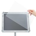 vidaXL Podstavcový plagátový stojan Strieborná 33 x 33 x 123 cm