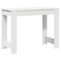 VidaXL Stôl Biely 100x45x75 cm Konštruktérske drevo