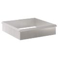 vidaXL Slimákové zábrany 8 ks 100 x 3,5 x 25 cm Nerezová oceľ