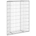 vidaXL Trapézový gabiónový vyvýšený kôš pozinkovaná oceľ 80x20x100 cm