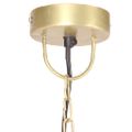 vidaXL Industriálna závesná lampa 25 W mosadzná 32 cm okrúhla E27