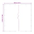 vidaXL Priehľadná plachta s okami 5x8 m Polyetylén