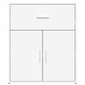 vidaXL Komoda biela 60x31x70 cm kompozitné drevo