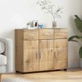 vidaXL Servírovacia skriňa FLORIN 88,5 x 30,5 x 73 cm Remeselný dub