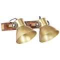 vidaXL Industriálna nástenná lampa mosadzná 45x25 cm E27